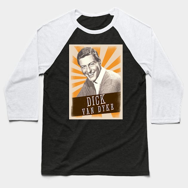Vintage Asthetic Dick Van Dyke 80s Baseball T-Shirt by SkulRose